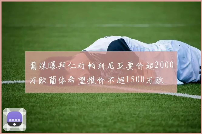 葡媒曝拜仁对帕利尼亚要价超2000万欧葡体希望报价不超1500万欧